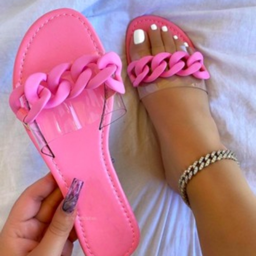 Pink sandals